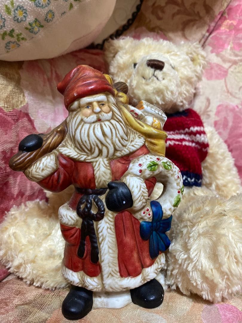 サンタクロース ヴィンテージビスク°・*:.。.☆♥️♥️♥️♥️ 陶器製