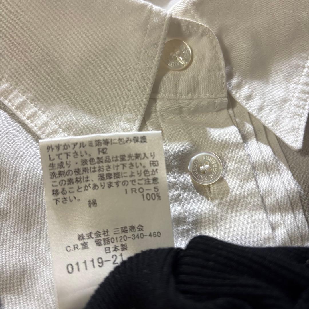 【美品】burberry フリルブラウス　ノバチェック　y2k 平成　バレエコア