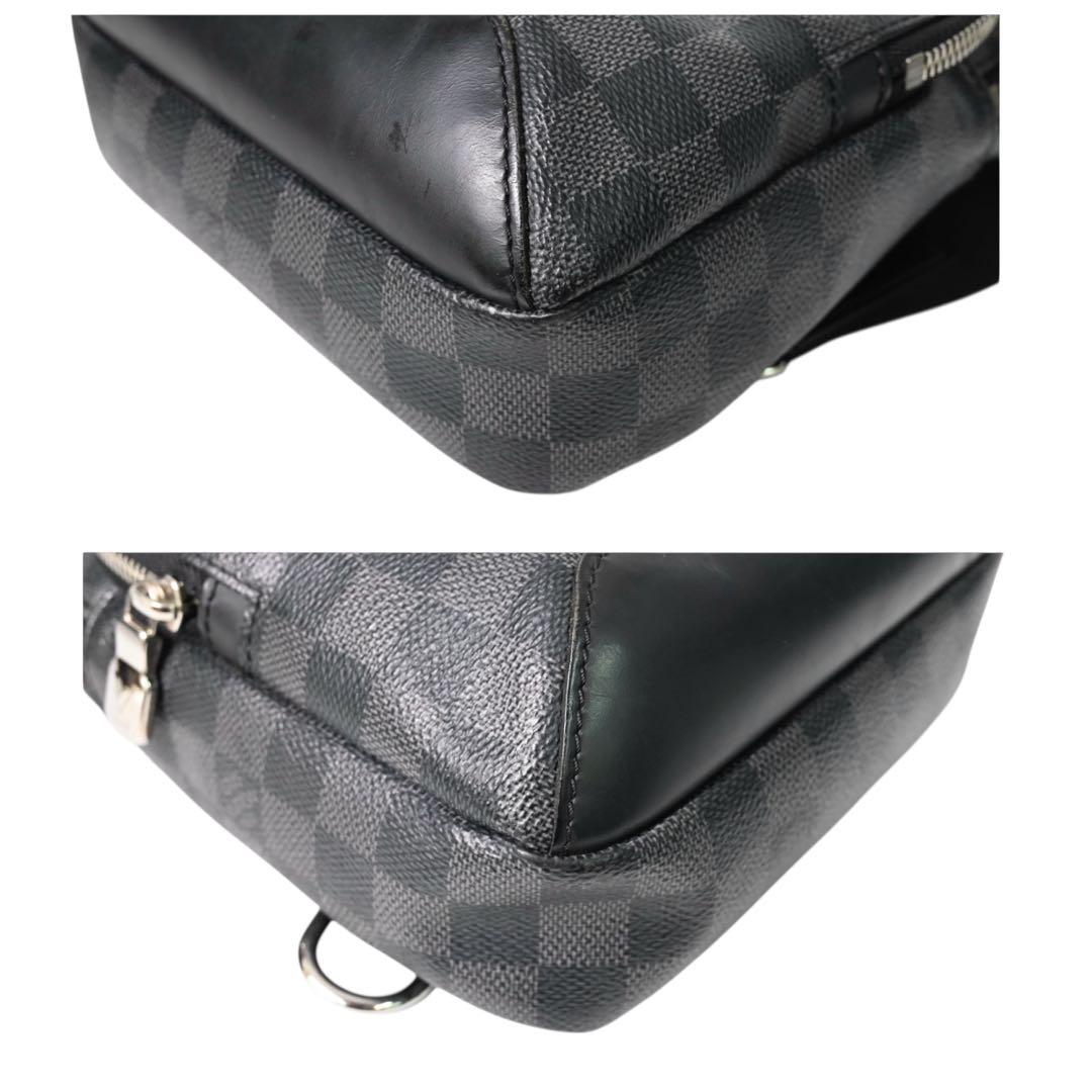 【美品】ルイヴィトン　ダミエ ブラック ボディバッグ　スリングバッグ　黒