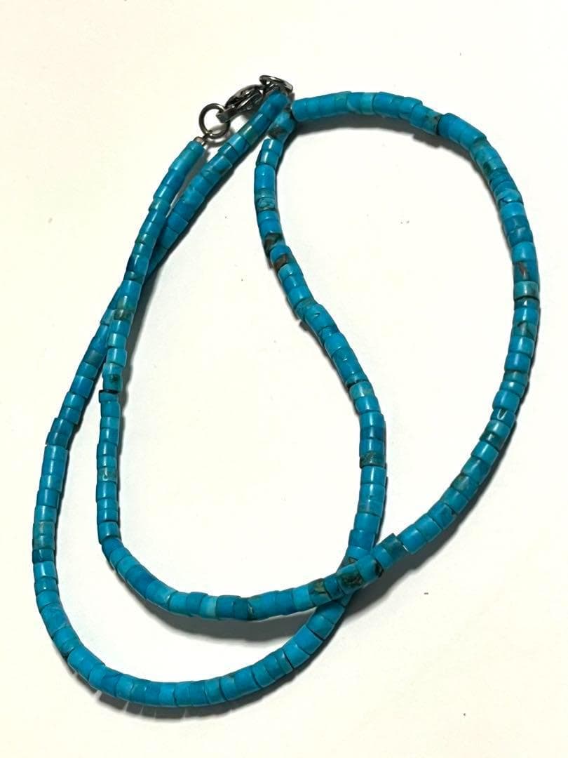 ターコイズ　ネックレス　ブルー　トルコ石 サント・ドミンゴ族　パワーストーン