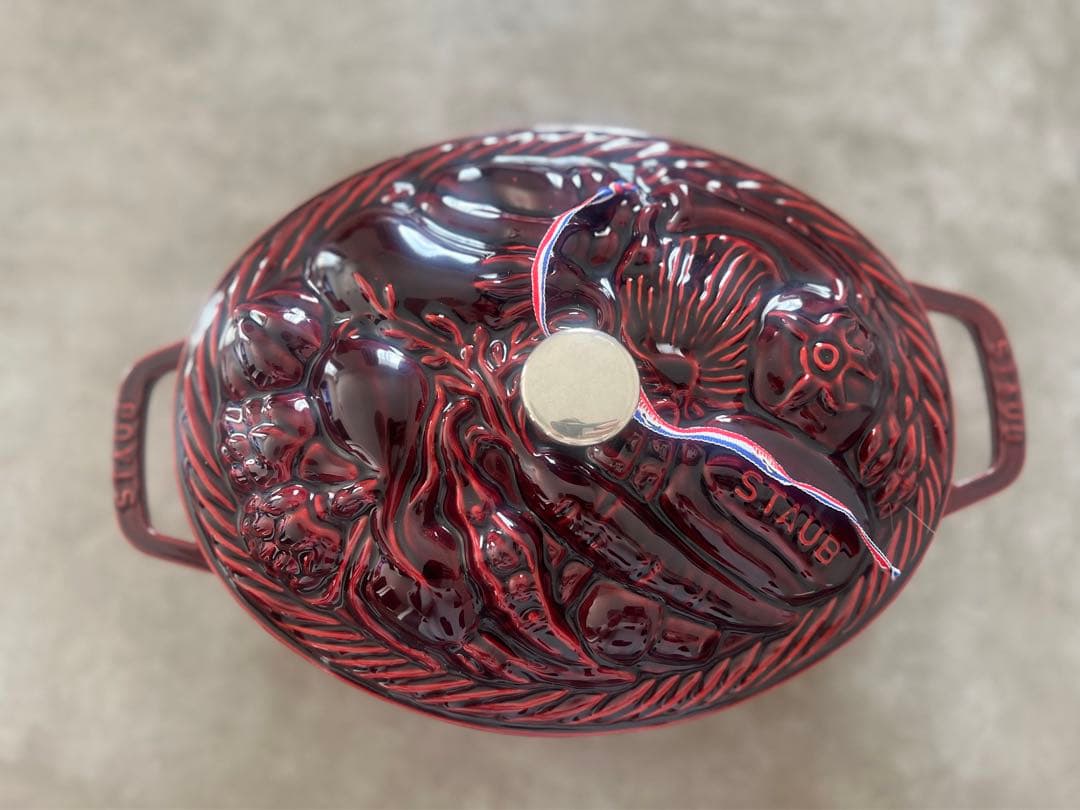 レア　廃盤　新品未使用　ストウブ　ベジタブルココット グレナディンレッド29cm