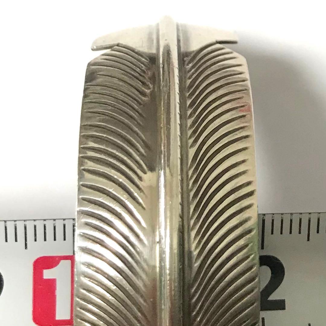 NAVAJO ナバホ族 フェザー バングル 925 シルバー インディアン