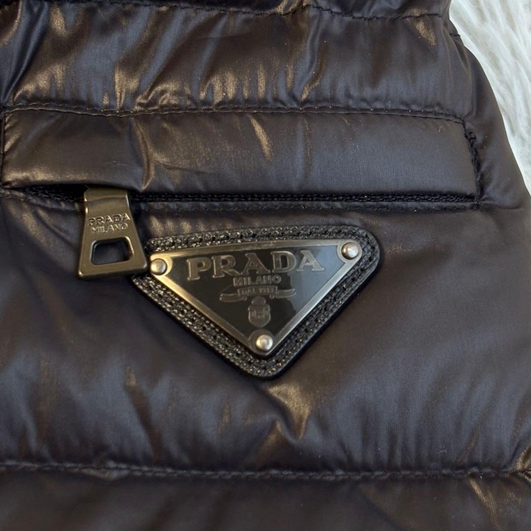 PRADA ダウンジャケット 三角ロゴプレート キッズ10 レディースXS相当