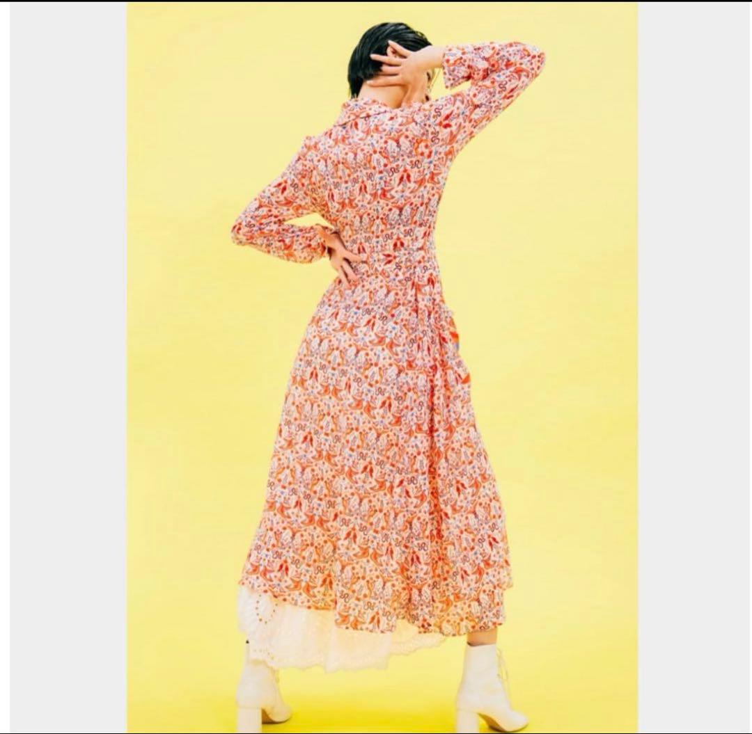 ANNASUI アナスイ雑誌Ginza コラボ★鳥柄ワンピース★限定品69000