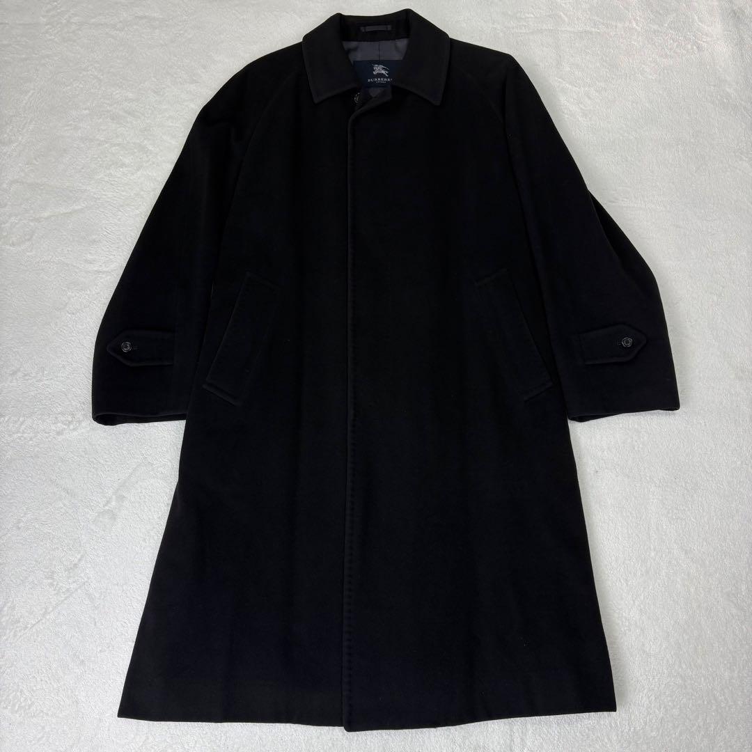 BURBERRY バーバリー 極上 カシミヤ100% バルマカーン コート 黒