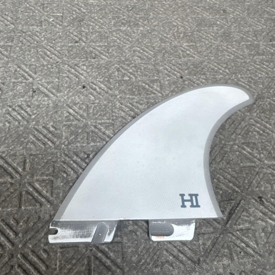 FCS II HI ホワイト サーフボードフィン 3枚セット