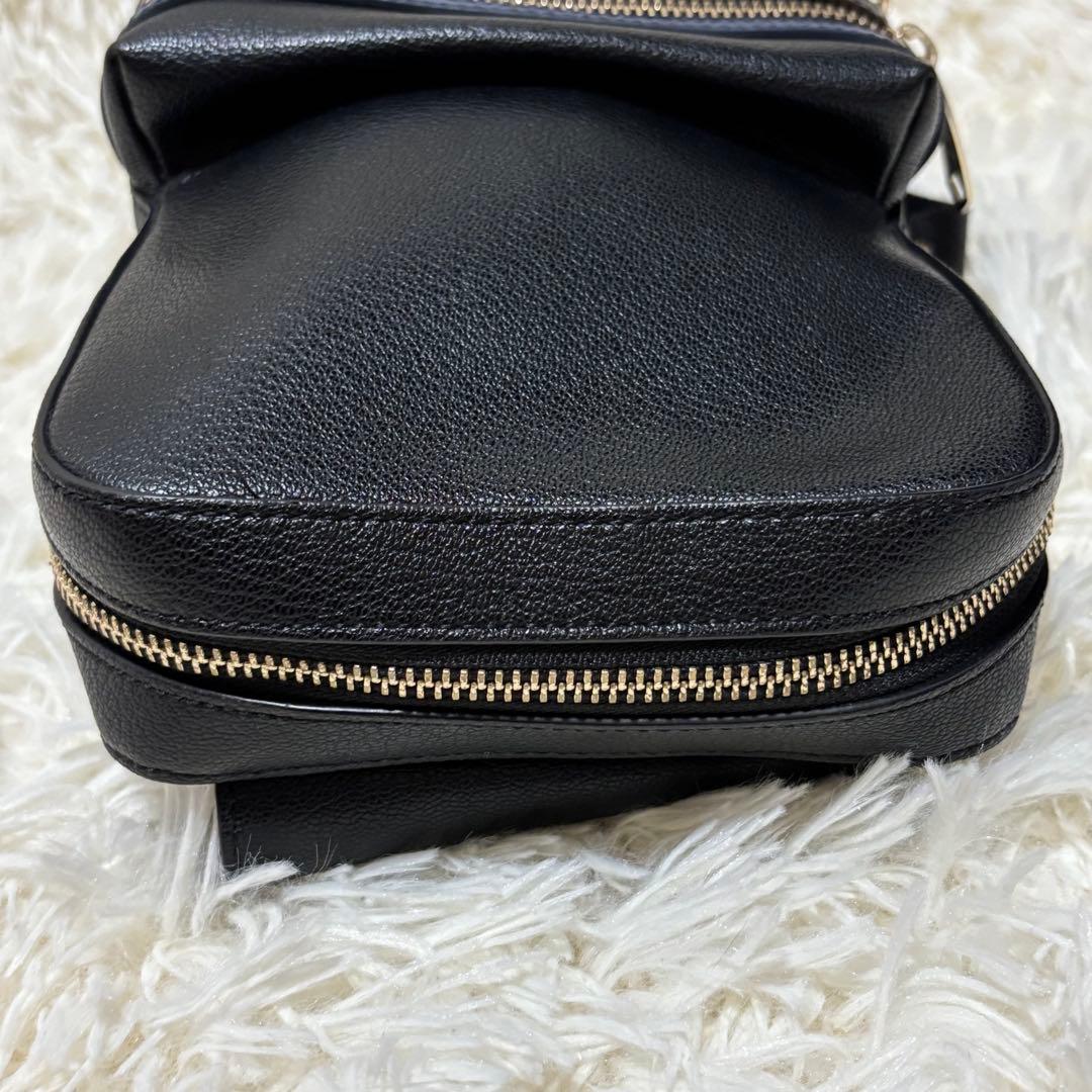 ポールスミス ボディバッグ ブラック 黒 レザー シグネチャー