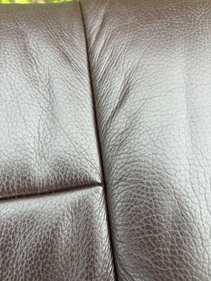 エコーネス　レザーオットマン　本革　ダークブラウン 北欧　ノルウェー