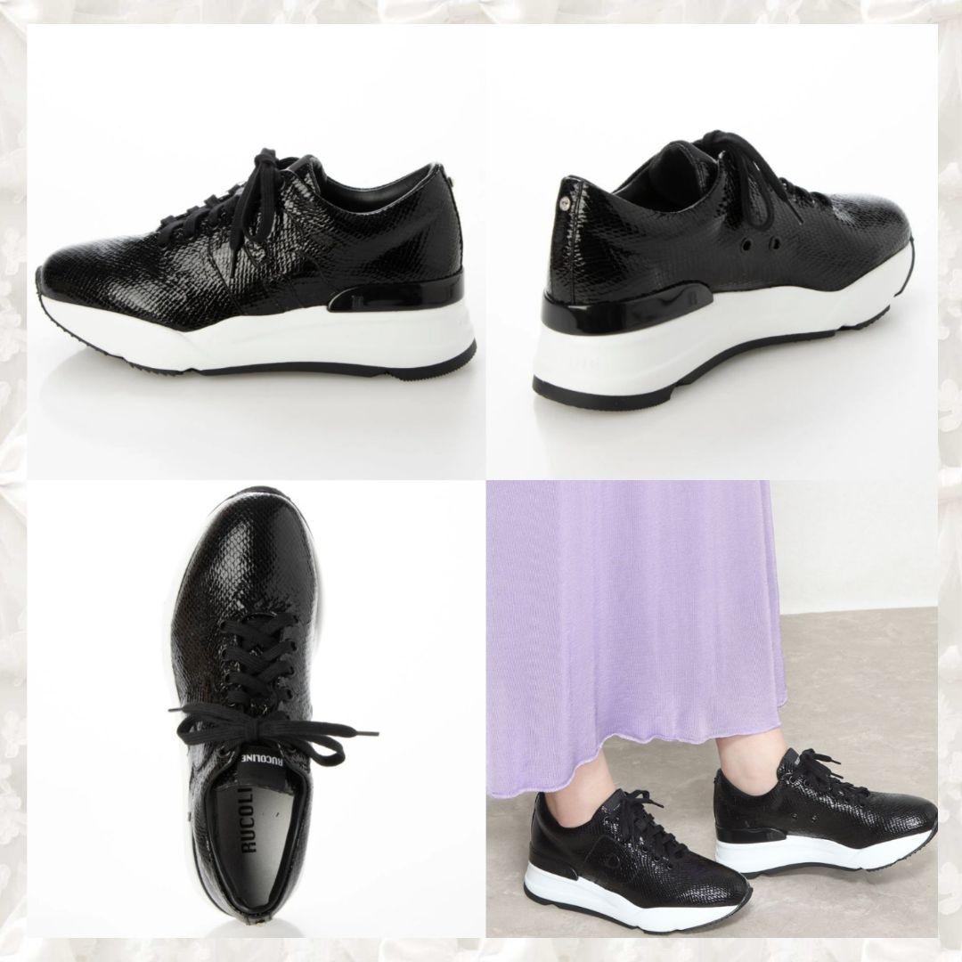 ルコライン　RUCOLINE　厚底スニーカー　新品　ブラック 定価41800円