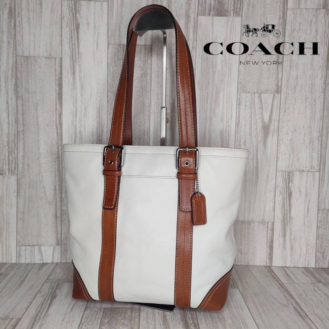 40 COACH コーチ　レザー　ハンドバッグ　トートバッグ