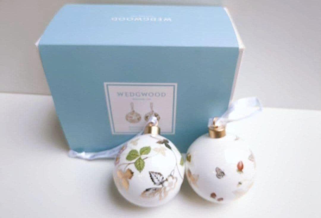 ウェッジウッド　オーナメント　ワイルドストロベリー＆ルネサンスゴールド