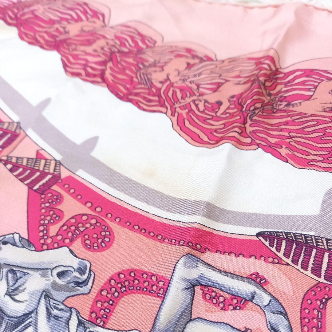 HERMES　LE PARADIS DU ROY　王の楽園　カレ90　スカーフ