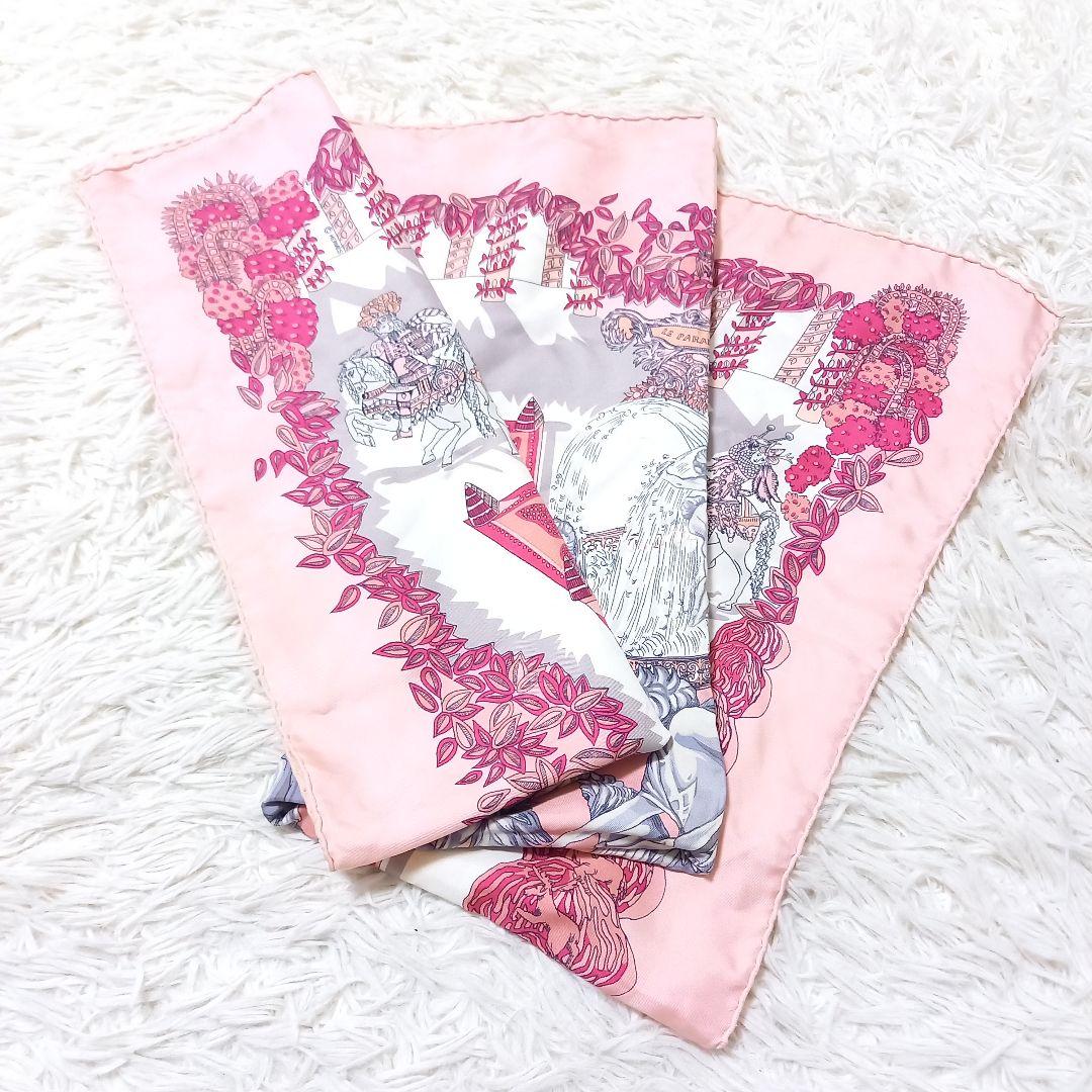 HERMES　LE PARADIS DU ROY　王の楽園　カレ90　スカーフ