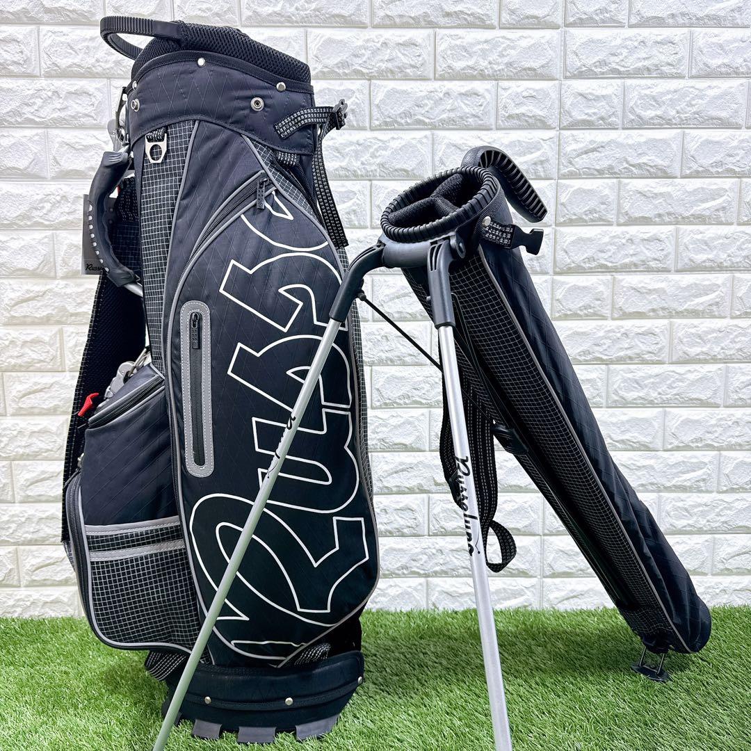 新品未使用 Russeluno ラッセルノ　キャディバッグ　スタンドバック 黒