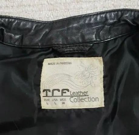 ✨ZARA ヴィンテージ加工 リアルレザー ライダースジャケット/ Ｌサイズ