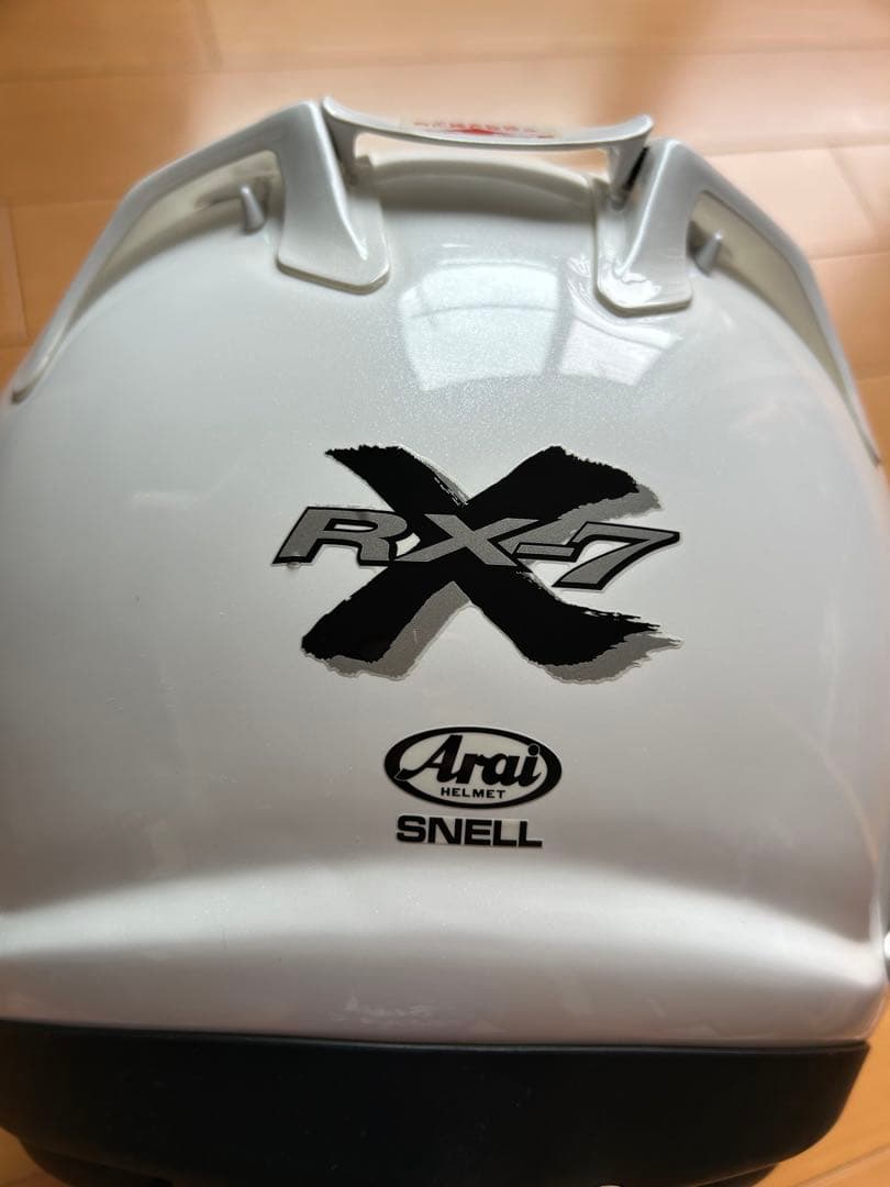 パ*ダ様 美品 Arai RX-7X 57-58㎝グラスホワイト ヘルメット ア