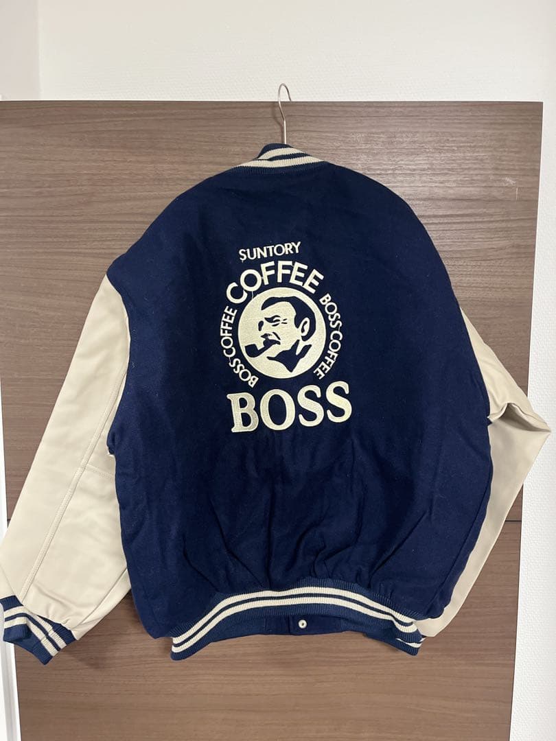 美品 BOSS SUNTORY COFFEE ジャケット ボスジャン 革
