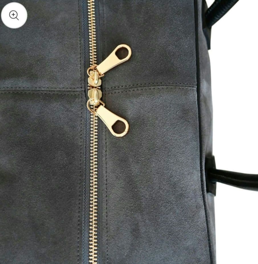 chiiiibag スエードビックボストン グレー チーバッグ