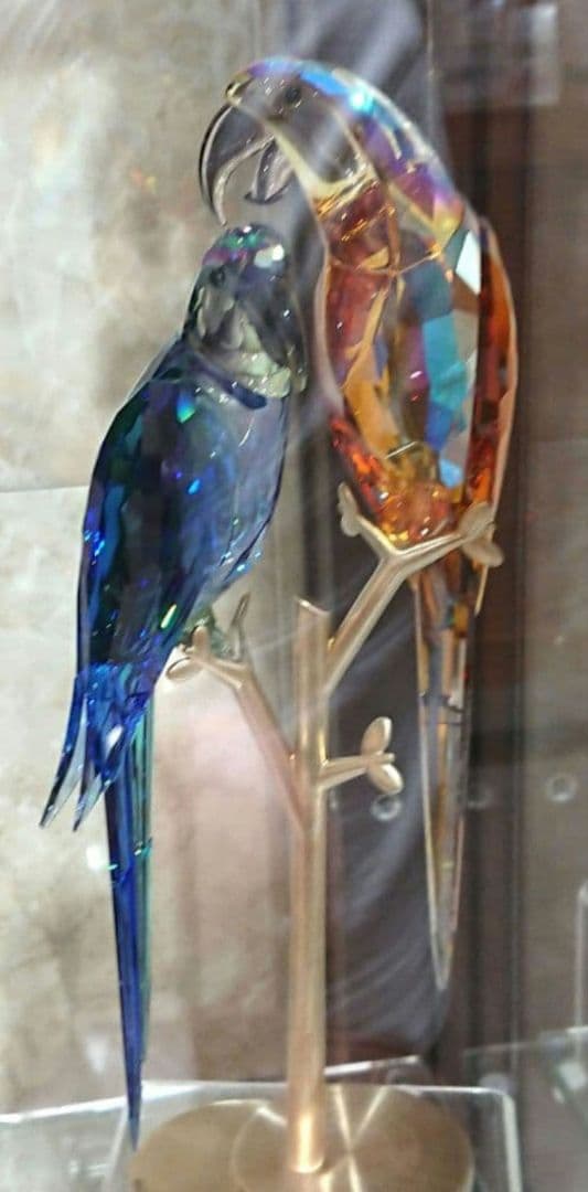 Swarovski Jungle Beatsオウム Bell & Brio 置物