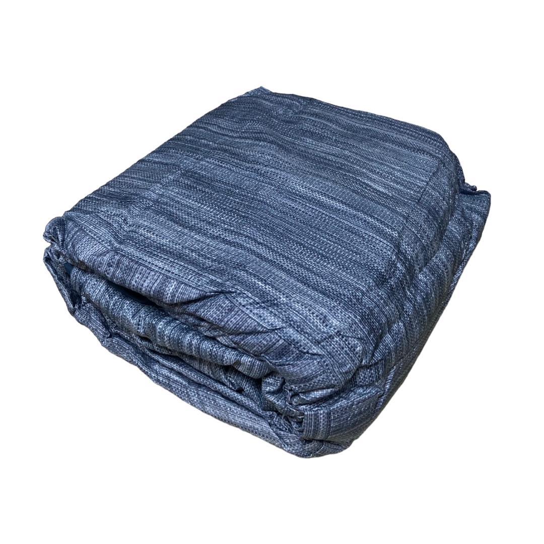 掛け布団カバー 3点セット 海外キングサイズ Navy(ネイビー・紺色系) Ⓣ