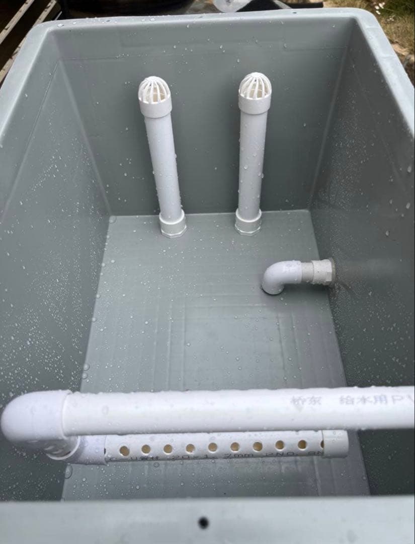 25w水中ポンプ付き　沈殿物理生物一体型濾過槽　アクアリウム外部式濾過装置器