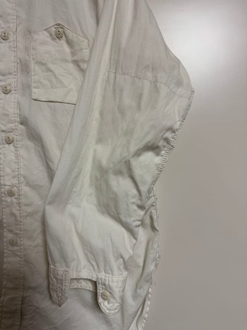 Engineered Garments 長袖ワークシャツ S ホワイト　生成り