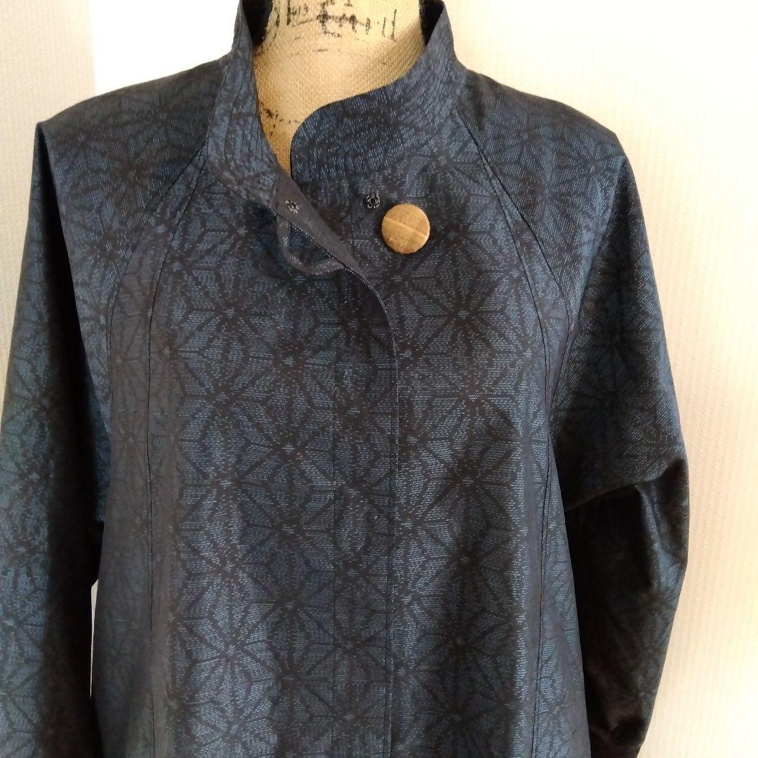 着物リメイク（コート、ショート丈、ラグランスリーブ）