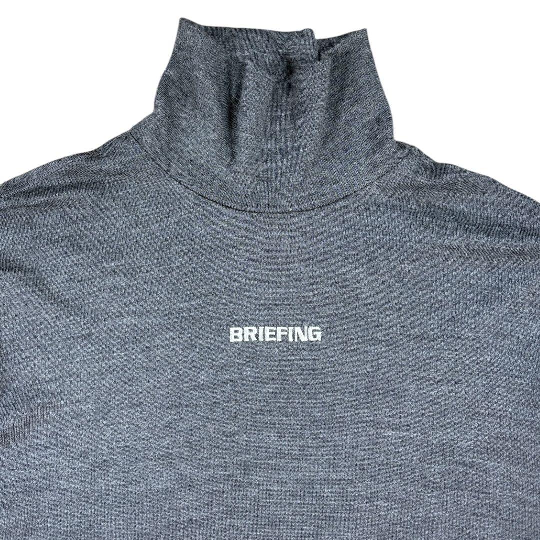 BRIEFING ブリーフィング　ウール タートルネックの長袖シャツ XL