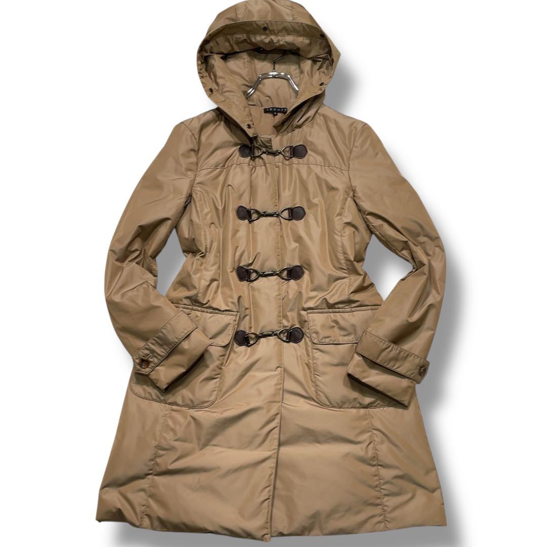 美品 セオリー 回転式トグルボタン フード付き ダウン ダッフルコート M