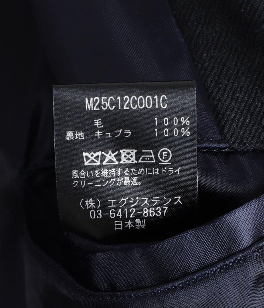【即完品】marka 25aw ウール ステンカラー コート ブラック M