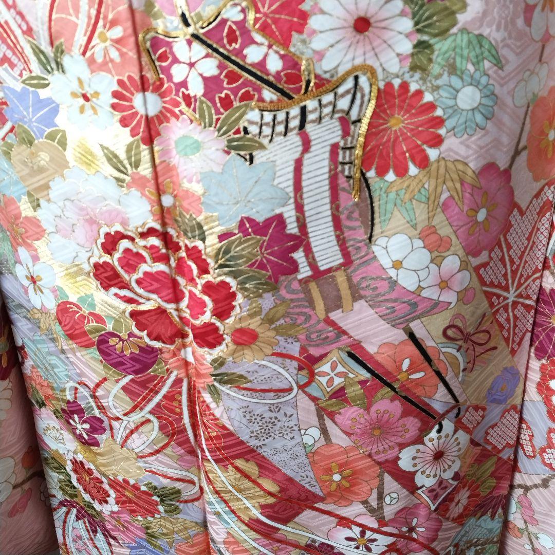 k様　441.花の妖精　振袖7点セット　正絹　フルセット　成人式　可愛いピンク