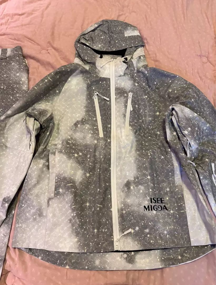 スノーボードウェア グレー/ホワイト 迷彩