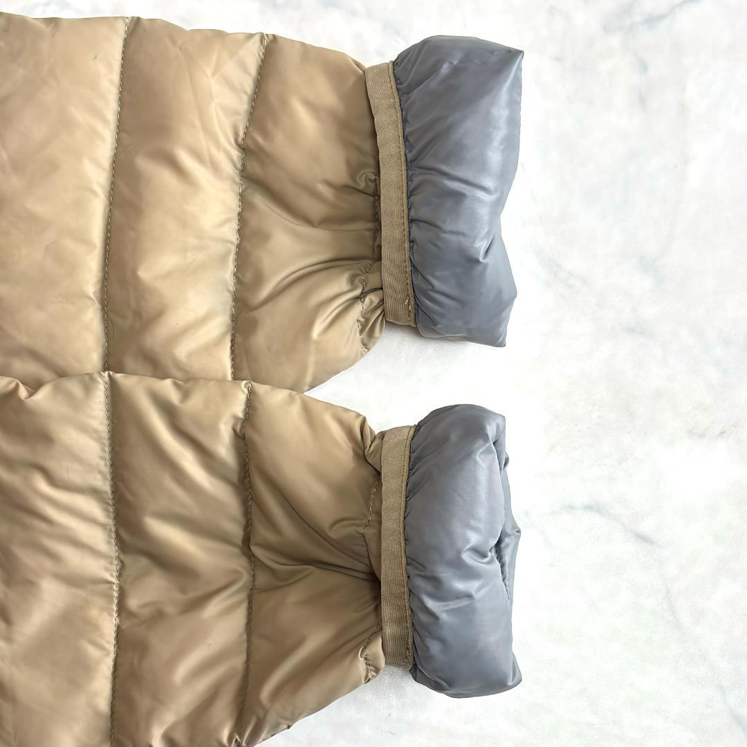 ダントン インナーダウンジャケット ノーカラー ベージュ サイズ36 tw1