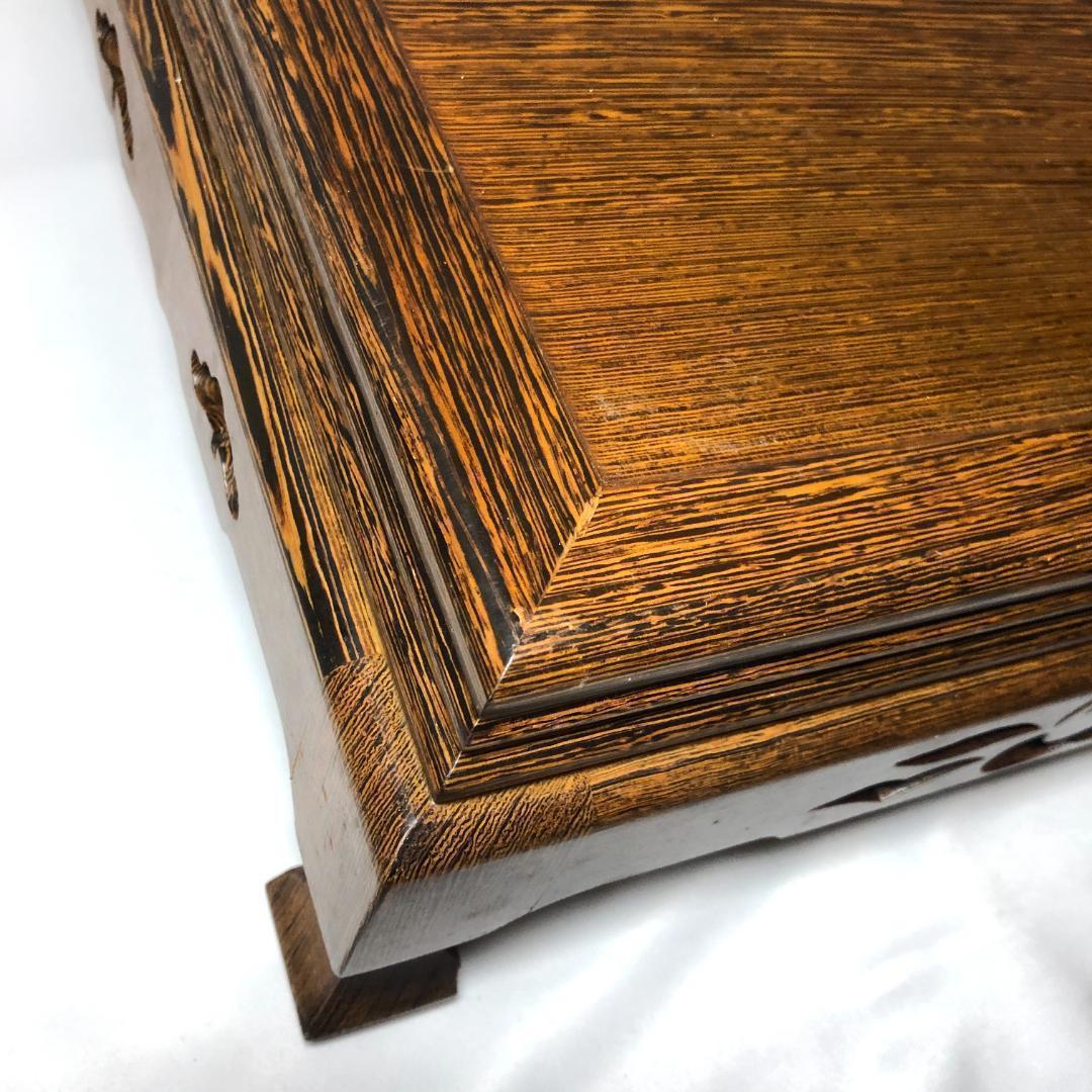 盆栽台,花台　飾り台 盆栽卓　61.5㎝、5kg 天然木アンティーク　未使用品