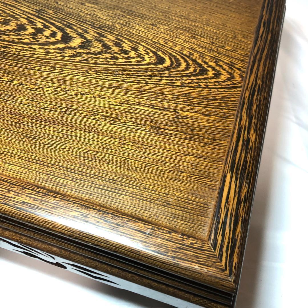 盆栽台,花台　飾り台 盆栽卓　61.5㎝、5kg 天然木アンティーク　未使用品