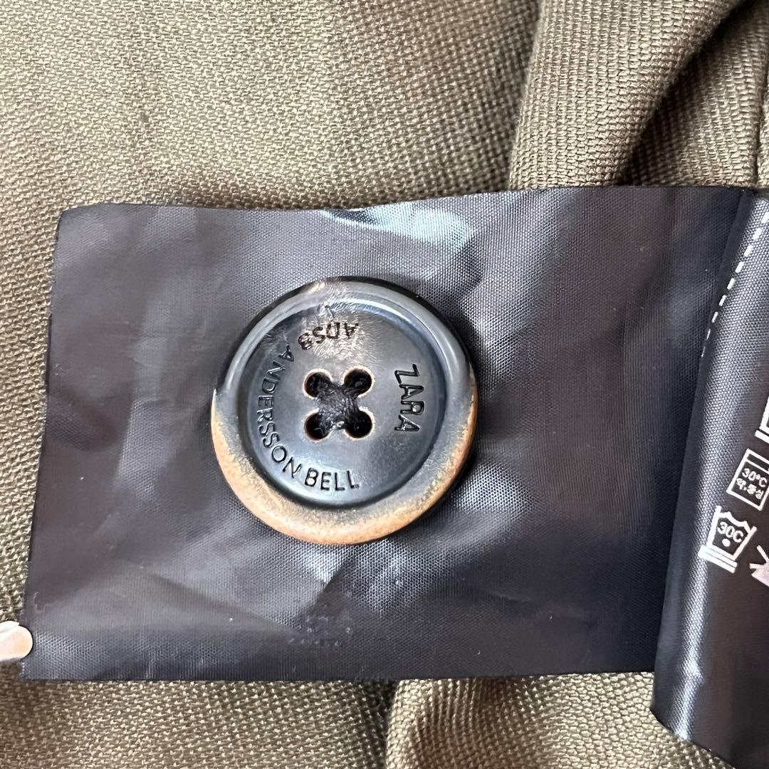 【未使用タグ付】ザラ×アンダーソンベル コラボ トレンチコート LーXL カーキ