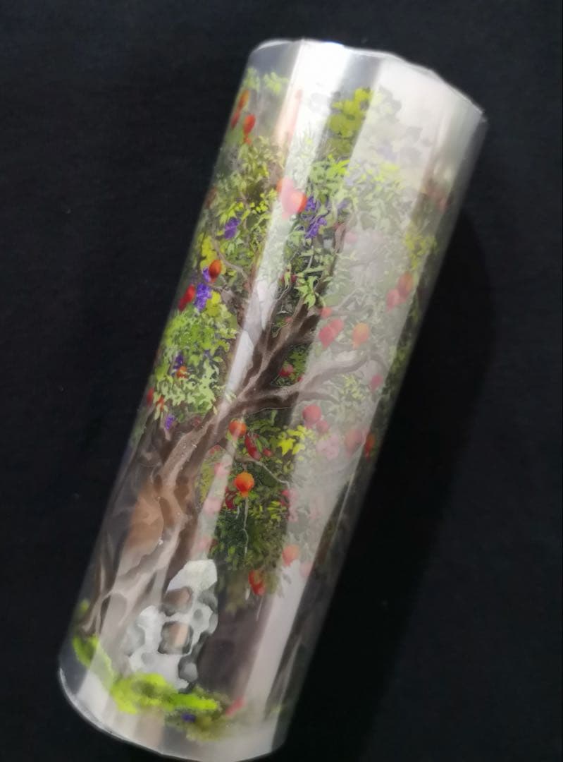 【8745】海外　マステ　5m巻売り　PET マスキングテープ　果実　木　収穫