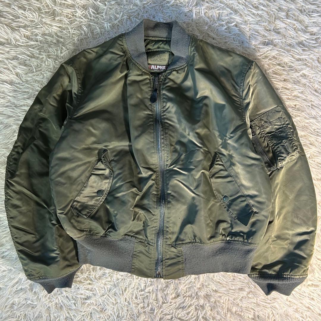 80s alpha industries ma-1 フライトジャケット USA製