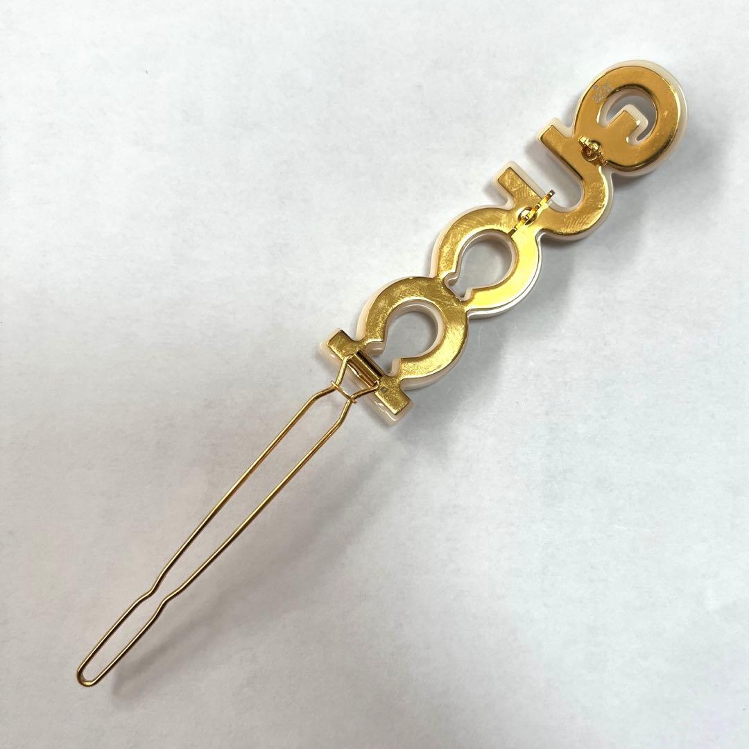 ビジュートリム ヘアクリップ GUCCI バレッタ クリスタル装飾