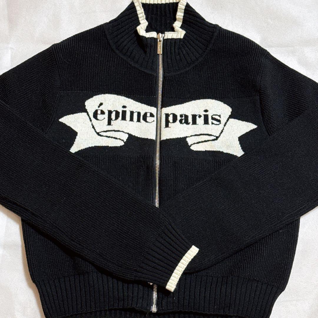 épine epine épine paris ribbon zip knit