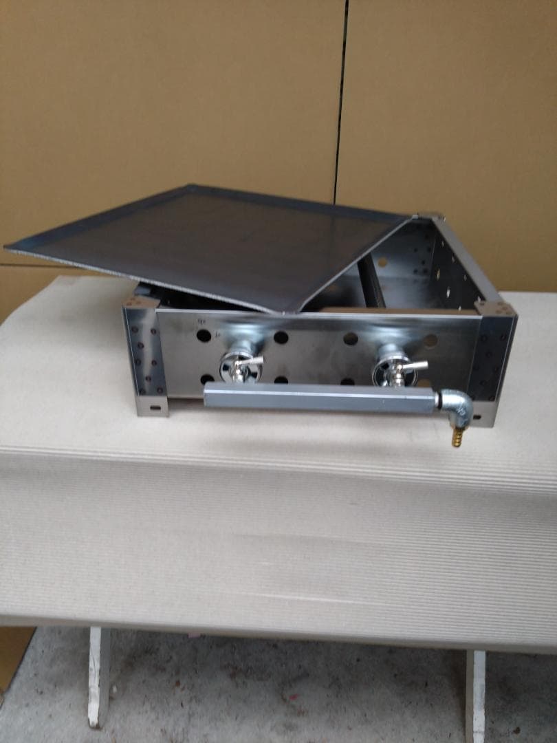 少スペース 新品 LPガスグリラー 鉄板焼き グリドル 45x45cm イベント