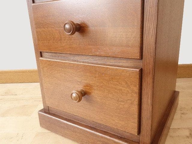 勇峰工芸（新）　チェスト38-4　ナラ材家具　北海道手作り家具