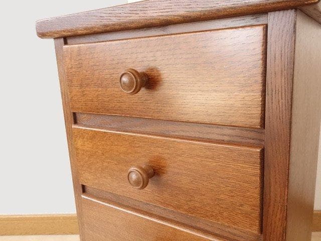 勇峰工芸（新）　チェスト38-4　ナラ材家具　北海道手作り家具