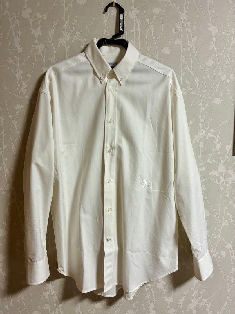 バーバリー　Burberry ホワイト ボタンダウン オックスフォードシャツ