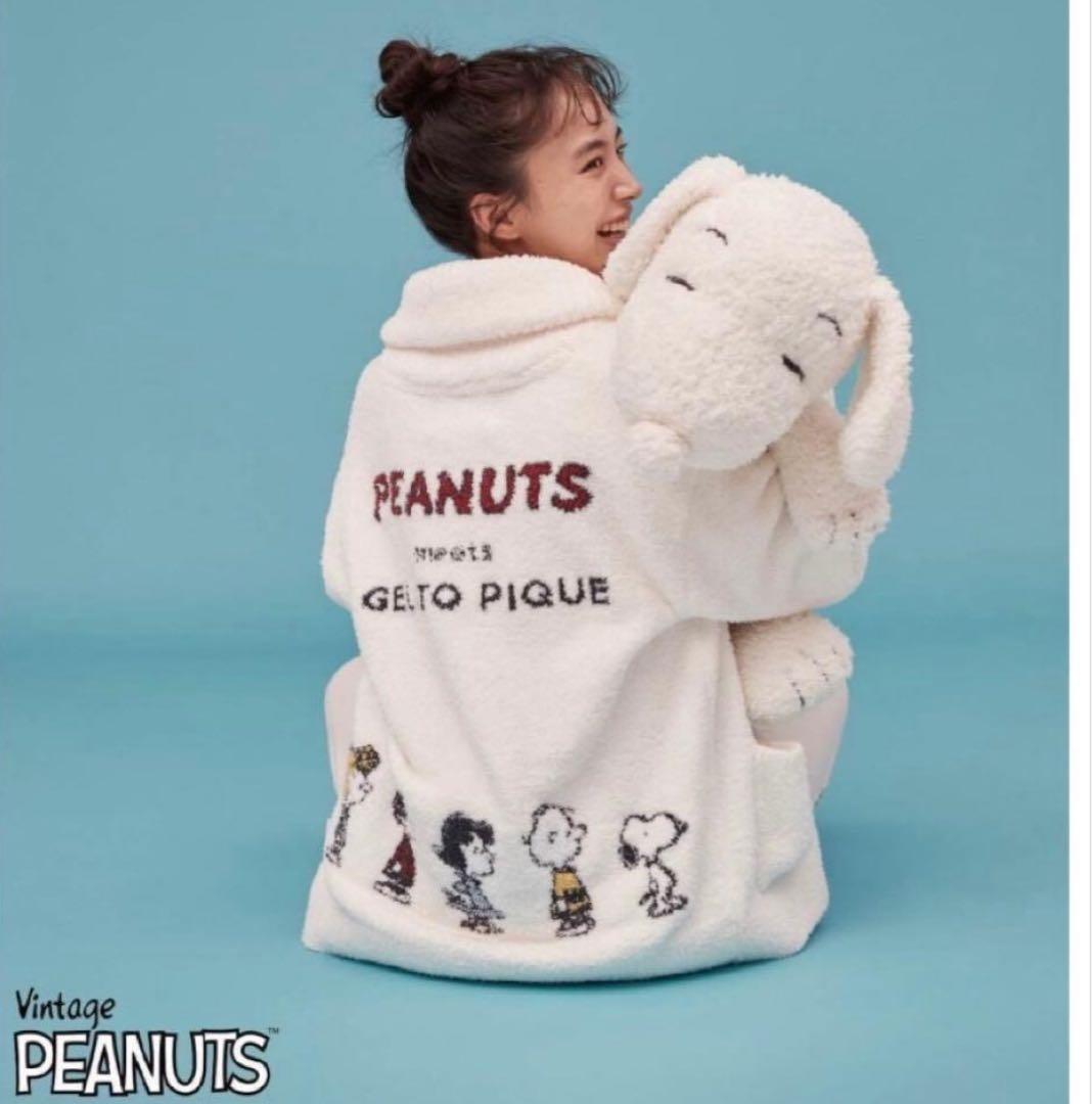 美品 gelato pique PEANUTS コラボオールスターズカーディガン