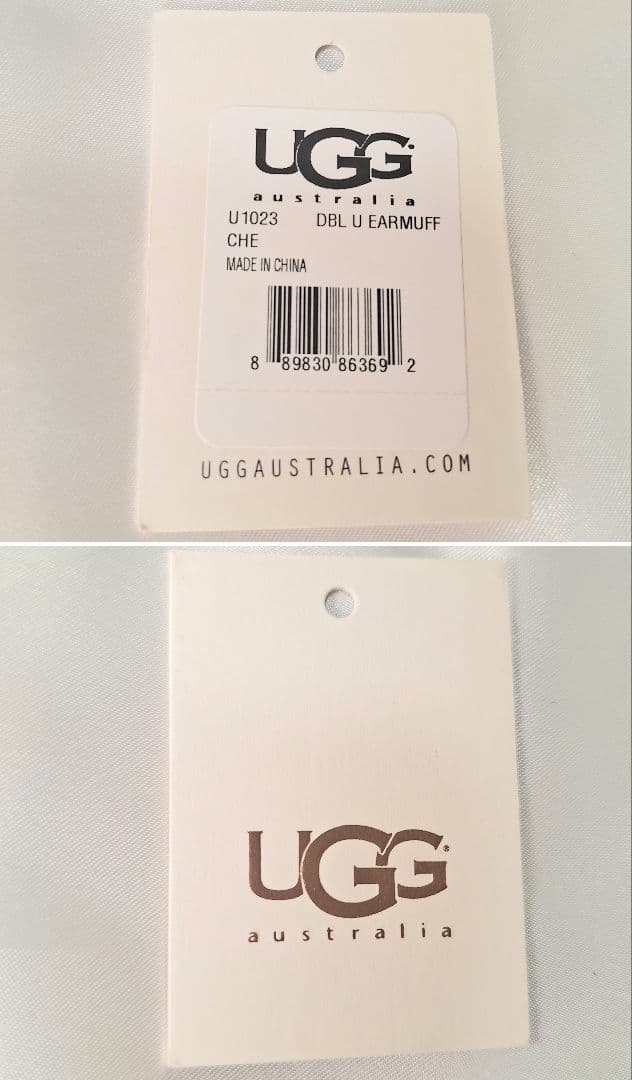 未使用　ムートンUGG 耳あて　イヤーマフ　ブラウン　ファー　スエード