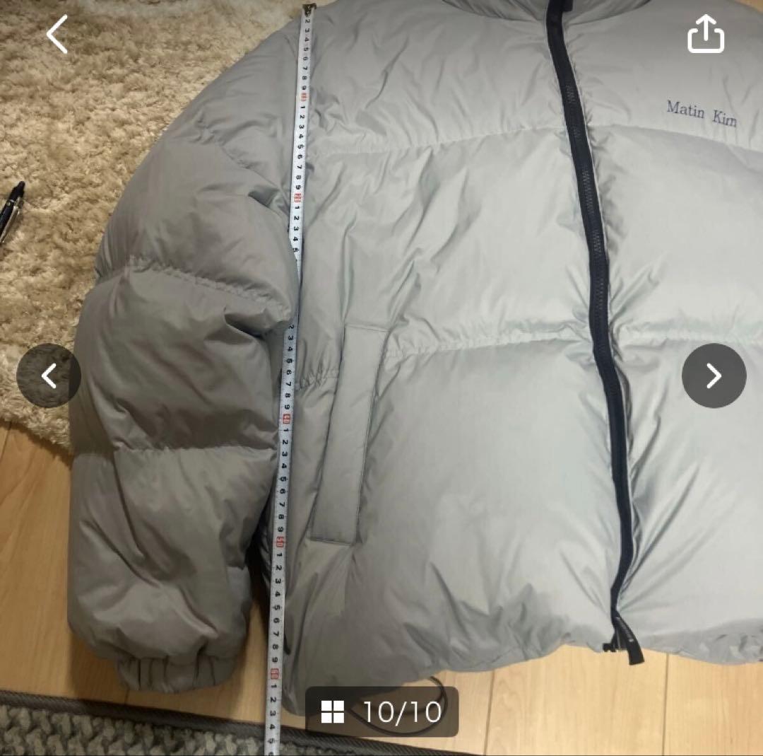 綺麗です。Matin Kim マーティンキム ダウンジャケット グレー