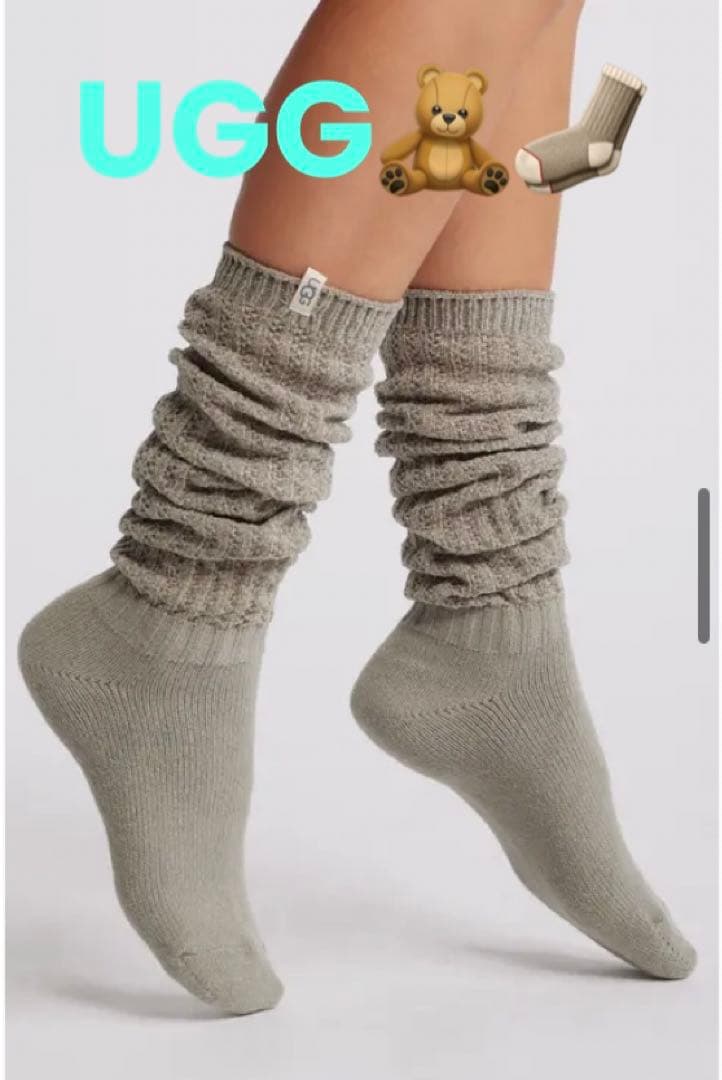 【2024完売品】UGG ルーズソックス　クラリス トール スラウチー ソックス