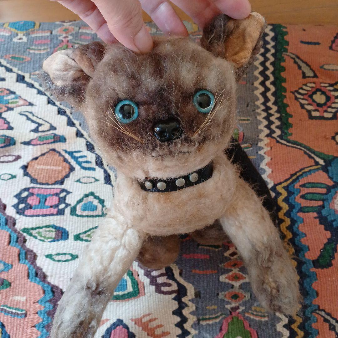 シャム猫ぬいぐるみ 首輪付き