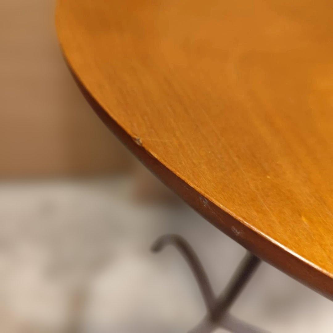 HUKLA 日本フクラ サイドテーブル アイアン脚 ミッドセンチュリー カバ材